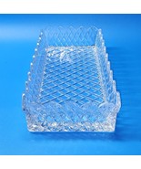 5th Avenue Portico Cut Crystal Bread Tray 13.25” x 6.25” x 3” Sawtooth Edge - $31.41 CAD