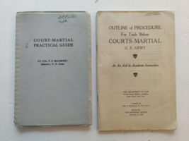 Outline of Procedure for trial before Court Martial booklet 1943 US Army... - $34.60