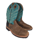 Justin Men&#39;s SE4972 Derrickman 11&quot; Steel Toe Waterproof Boot Brown Green... - $3,284.49 MXN