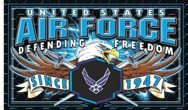 AIR FORCE  STRIKE FORCE 3 X 5 MILITARY FLAG wall banner #595 biker UNITE... - £9.70 GBP