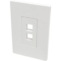 Eaton N080-102 FACEPLATE - WHITE - COMPATIBLE WITH ANY TYPE OF KEYSTONE ... - $25.48