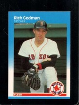 1987 Fleer #35 Rich Gedman Nmmt Red Sox - £1.54 GBP