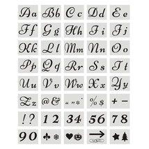 CraftyWrite 40-Piece Extra Large Stencils Set for Art and Craft DIY Writing - Al - $29.69