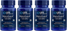 Macuguard Ocular Support With Saffron 4 Bottles 240 Softgels Life Extension - £57.41 GBP