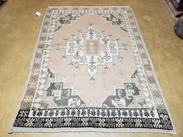 5x7 Pink Antique Moroccan Rug Tribal Carpet Hand-Knotted Soft Wool Pile 5 x 7 - $619.75