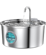 Cat Water Fountain Stainless Steel: Cat Fountain for Drinking - 108Oz/3.... - $31.57