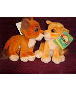 Kovu and Kiara Kissing Nose Touch Plush Toys Disney Simbas Pride Mattel ... - £160.25 GBP