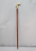 walking stick, wooden cane, bird handle, crow shaped handle - £30.35 GBP