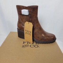 Frye and Co. Women&#39;s 10 Addison Brush Brown Ankle Chelea Boots NEW Vegan... - $61.37