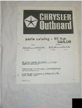 Chrysler Outboard Parts Catalog 10 HP Sailor - $10.88