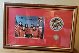 Shuttle STS-57 Signed Framed Nasa Astronauts Crew Litho Photo Crew Insignia Coin - £509.85 GBP