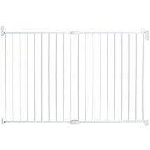 Extending Metal Extra Tall &amp; Wide Baby Gate, White - £103.09 GBP