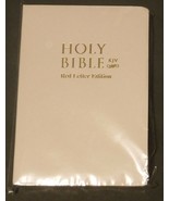 Holy Bible - King James Version Red Letter Edition New White - £5.34 GBP