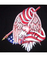 WRAPPED EAGLE USA WALL BANNER WB224 flag biker american - $9.01 CAD