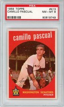 1959 Topps Camilo Pascual #413 PSA 8 P1235 - £31.06 GBP