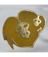 Baboon Monkey Mother With Baby Wildlife Pin Lapel Hat Pin Metal Brass-Tone - £11.67 GBP