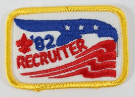 Vintage 1982 Recruiter Insignia Twill Boy Scouts America BSA Position Camp Patch - £9.31 GBP