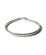 Vintage Signed Coro Silver Tone Snake Chain Choker - $21.95