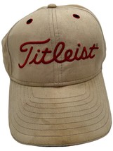 TITLEIST by NEW ERA STRAP BACK ADJUSTABLE CAP HAT TAN RED OSFA - $211.42 MXN