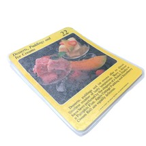 My Great Recipe Cards #22 Desserts, Puddings &amp; Ice Creams Vintage 1980s Set 167 - £21.02 GBP