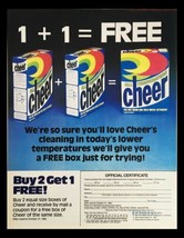 1983 Cheer All Temperature Water Detergent Circular Coupon Advertisement - $15.16