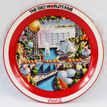 VINTAGE 1982 Coca Cola World&#39;s Fair Serving Tray Knoxville Tennessee - £23.34 GBP