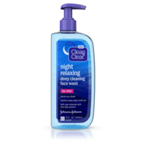 Clean &amp; Clear Night Relaxing Oil-Free Deep Cleaning Face Wash 8 fl. oz.. - £20.51 GBP