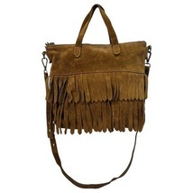 Madewell Bag Womens Brown Transport Crossbody Suede Fringe Leather Boho ... - $1,021.16 MXN