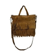 Madewell Bag Womens Brown Transport Crossbody Suede Fringe Leather Boho ... - $1,007.65 MXN