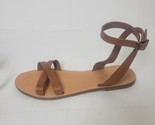 Madewell Crisscross Boardwalk Leather Sandals Strappy Summer Shoes Women... - $17.81