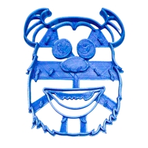 6x Sulley Face Monsters Inc Fondant Cutter Cupcake Topper 1.75 IN USA FD2922 - £6.40 GBP
