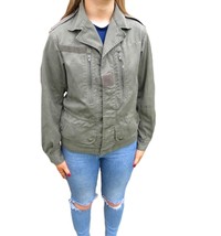Vintage French army F1-F2 olive field jacket military khaki short style ... - $30.00