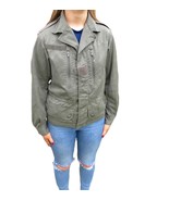 Vintage French army F1-F2 olive field jacket military khaki short style ... - $30.00