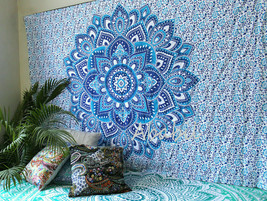 Wall Decorative Mandala Indian Tapestry Psychedelic Floral Wall Hanging Hippie - £9.89 GBP