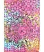 Traditional Jaipur Tie Dye Floral Elephant Mandala Poster, Indian Wall D... - £14.09 GBP