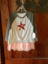 Wonder Nation Tutu skirt &amp; baseball shirt set girls size XL 14-16 NWT sequins - £7.18 GBP