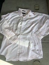 Scott Foster Long Sleeve Button Up Pink Shirt Size 16.5 - £9.36 GBP
