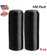 100 Pack Lids for 8oz Paper Hot Cups - Coffee Cup for Cold or Hot Drinks... - $11.87