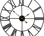 Sorbus Large Decorative Wall Clock 24 Inch, Oversized Centurian Roman Nu... - $78.84