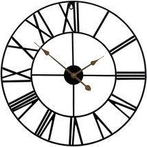 Sorbus Large Decorative Wall Clock 24 Inch, Oversized Centurian Roman Nu... - £58.32 GBP