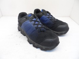 Timberland PRO Men&#39;s Powertrain Alloy-Toe Work Shoes A1VDY Black/Blue Size 7W - £25.56 GBP