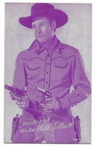Vintage promotional exhibit arcade card Roy Rogers Wild Bill Elliot Cowboy - £11.70 GBP