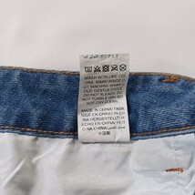 Hengsheng Women's Blue Cotton Blend Front Button & Slit Denim Skirt Size Medium image 5