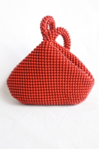 Sea Lily Iridescent Red Pearl Dot Mini Cocktail Wristlet Bag - NEW MARKDOWN! - £15.94 GBP