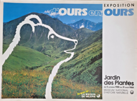 D&#39;ours En Ours - Affiche Originale Exposition - Jardin Des Plantes Paris - 1988 - $98.54