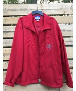NFL Tampa Bay Buccaneers Men&#39;s XL Reebok Wind Jacket Lined Red Full Zip ... - $44.07