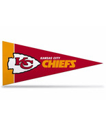 Kansas City Chiefs NFL Felt Mini Pennant 4&quot; x 9&quot; Banner Flag Souvenir NEW - £2.91 GBP