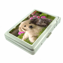 Puppy Kitty Cuddle Em1 100&#39;s Size Cigarette Case with Built in Lighter Wallet - £17.09 GBP