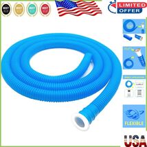 5.2 Ft Universal Drain Hose with Easy Installation and Rubber Adapter In... - $21.25 CAD