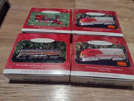 Lot Of 4 Vintage Hallmark Keepsake Lionel Train Collectors Series Ornaments - £29.56 GBP